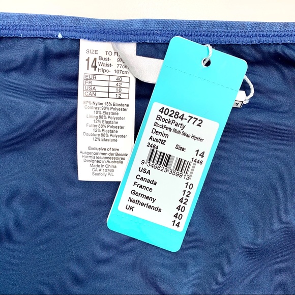 NWT US-10 2-pc Set Denim Bikini (DD) - Picture 13 of 16